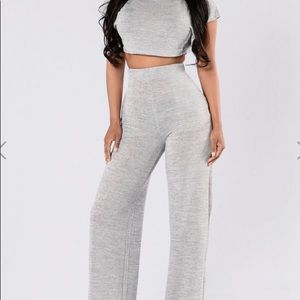 Heather Grey Fashion Nova Set